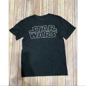 STAR WARS Galaxy Heather Black Short Sleeve Medium